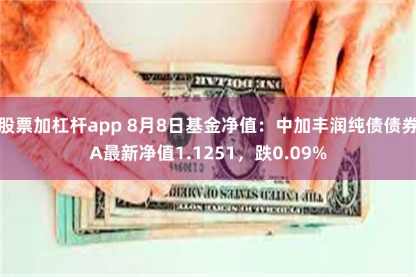 股票加杠杆app 8月8日基金净值：中加丰润纯债债券A最新净值1.1251，跌0.09%